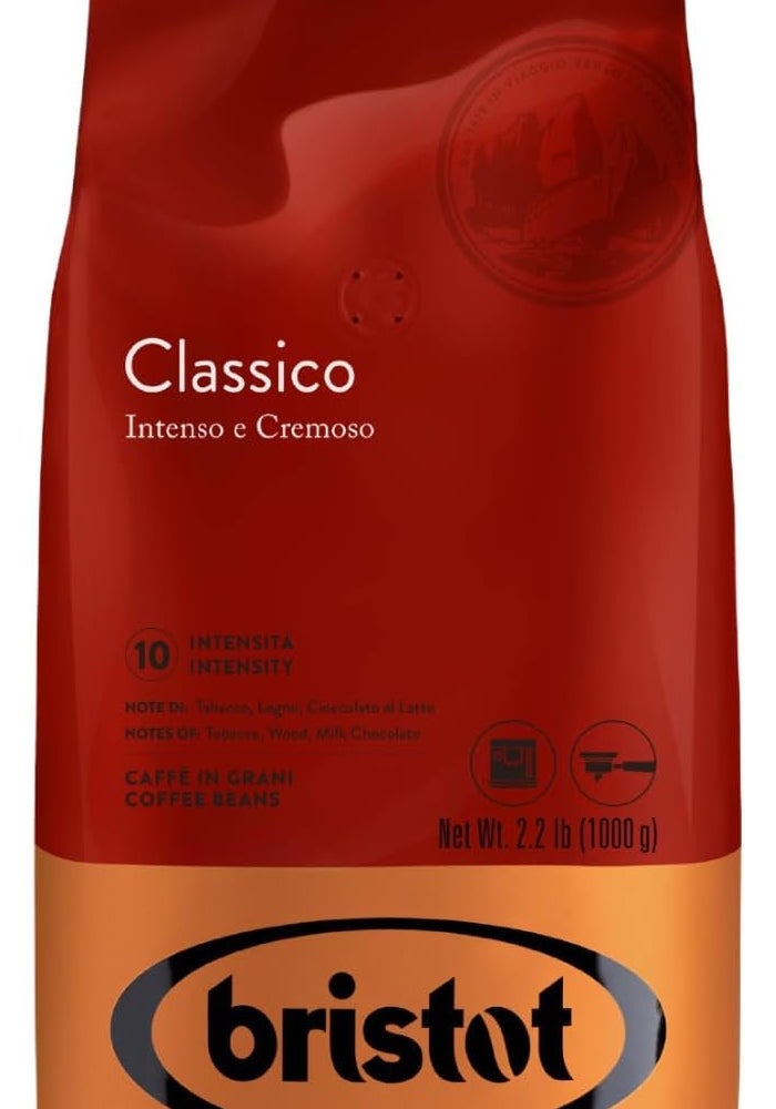Bristot Classico Whole Bean Coffee 1kg - Image 1